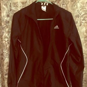 Adidas Black Windbreaker Jacket